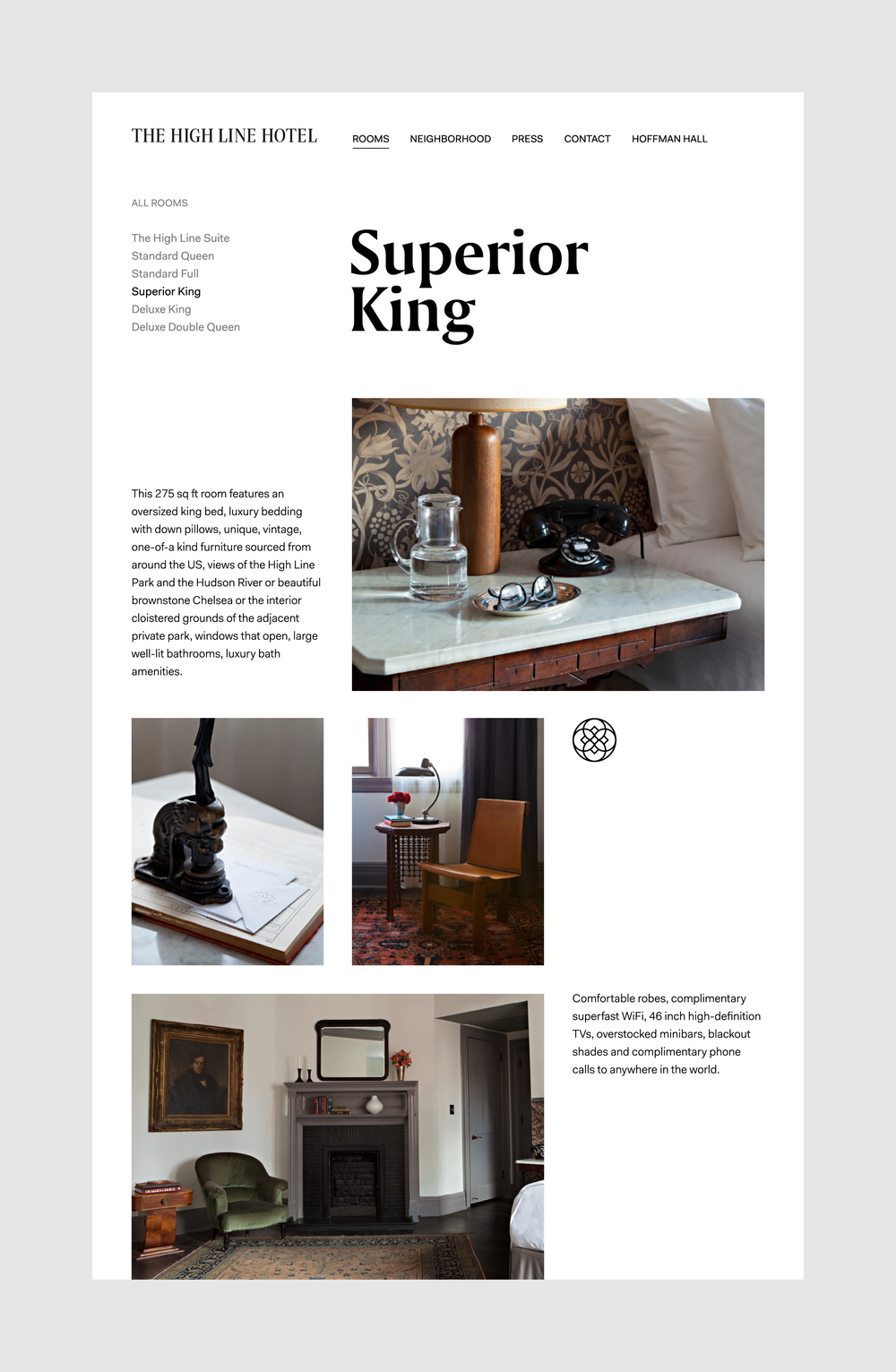 Highlinehotel 06 website