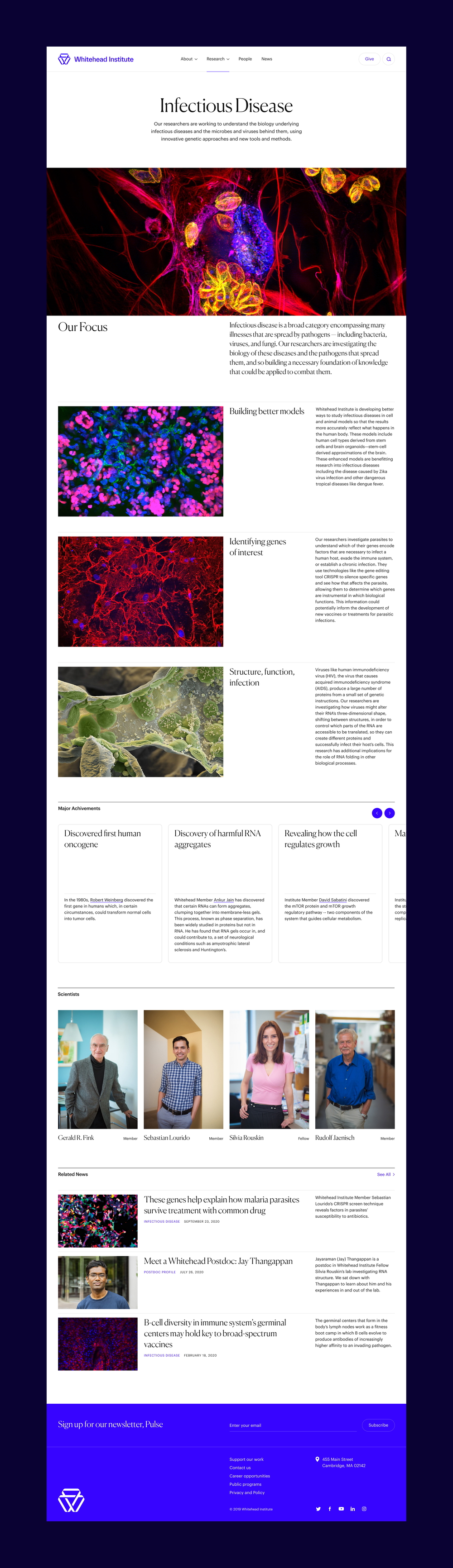 Whitehead 16 research area