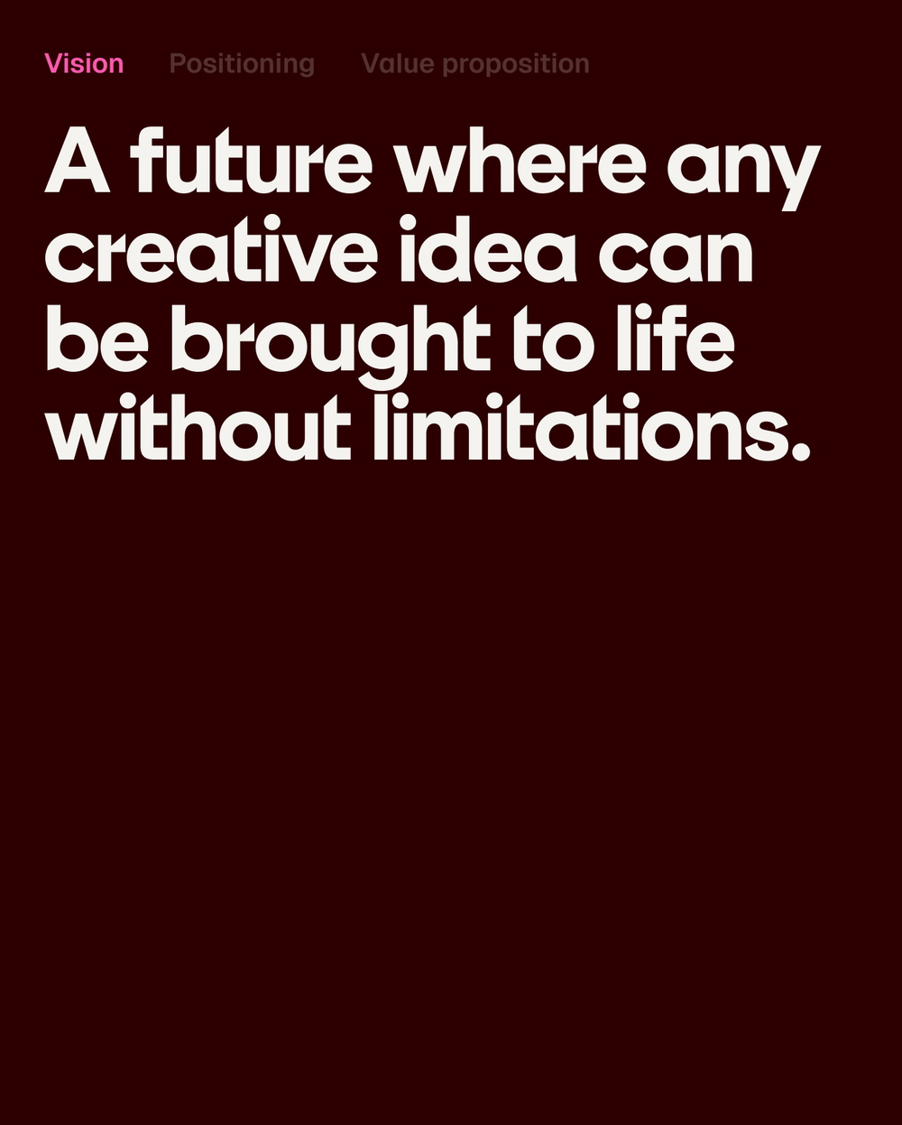 Magnific brand vision