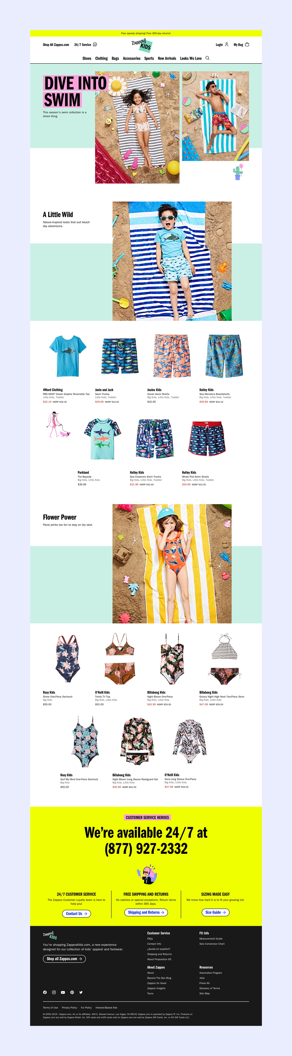 Zappos kids 10 landing