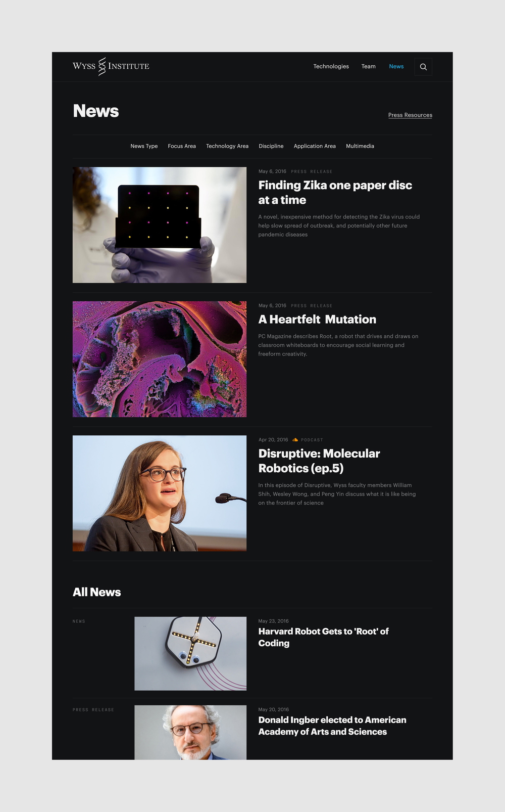 Wyss 13 desktop news